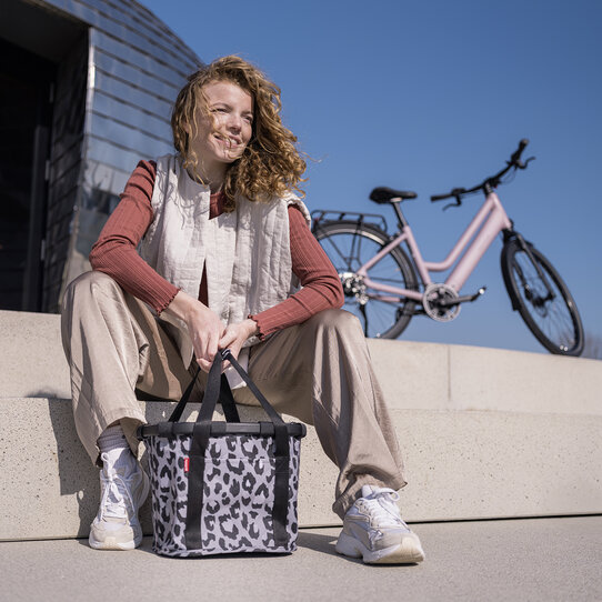 Reisenthel Bikebasket, Textile bike basket with KLICKfix coupling – for Handlebar Adapter