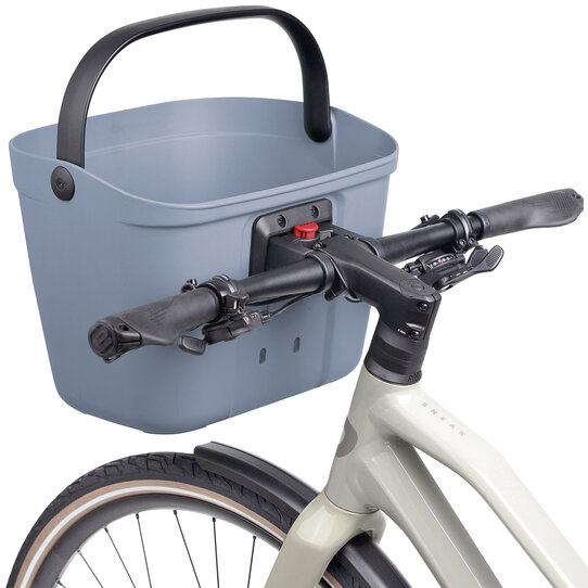 Mio Basket, Solider Kunststoffkorb für Lenker Adapter mit höhenverstellbarer Adapterplatte