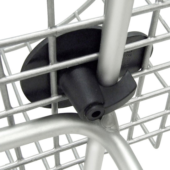 Korbfix 1, permanent installation of wire baskets on racks Ø 6-13mm