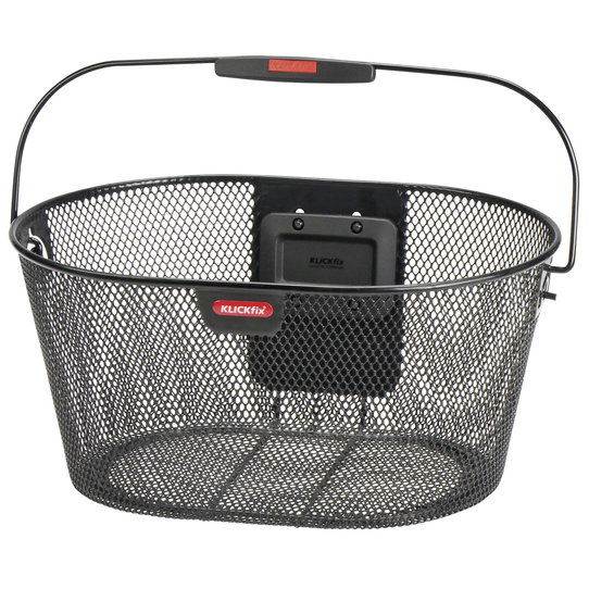 Oval Basket, flat oval handlebar basket with adjustable adapter plate