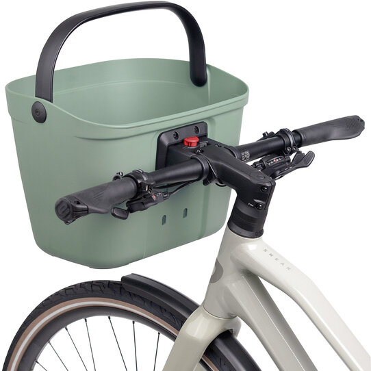 Mio Basket, Solider Kunststoffkorb für Lenker Adapter mit höhenverstellbarer Adapterplatte