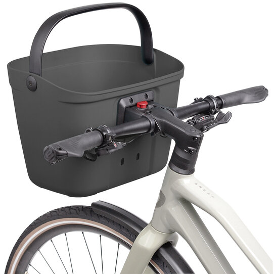 Mio Basket, Solider Kunststoffkorb für Lenker Adapter mit höhenverstellbarer Adapterplatte