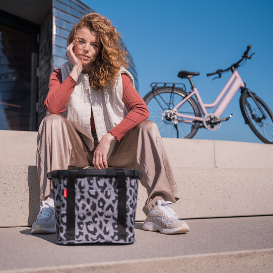 Reisenthel Bikebasket, Textile bike basket with KLICKfix coupling – for Handlebar Adapter