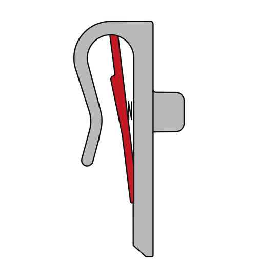 Vario Top Haken, Hooks with central latch for carriers Ø 8–16 mm