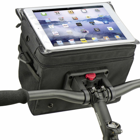 Aventour, handlebar bike bag with waterproof tablet- map case